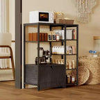 COZONY 32 Small Corner Coffee Bar Cabinet with Storage,Compact Buffet Sideboard, Farmhouse Bar Stand with Doors & Drawers