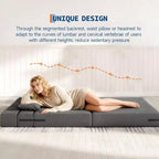 4-in-1 Folding Sofa Bed & Chair Bed - Convertible Sleeper, Fold Out Loveseat Sofa Couch with Pillow, Tufted Floor Lounge for Living Room, Guest Room