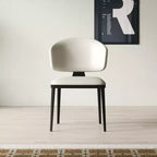 Luck Live Modern 2-Piece Armless Dining Chair Set, Metal Dining Chairs for Multi-scenario Use, Off-white