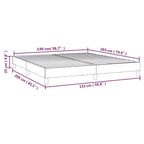 Struttura letto in velluto grigio scuro, compensato, legno ingegnerizzato, matrimoniale standard