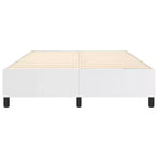 Struttura letto in similpelle bianca, compensato, legno ingegnerizzato Queen