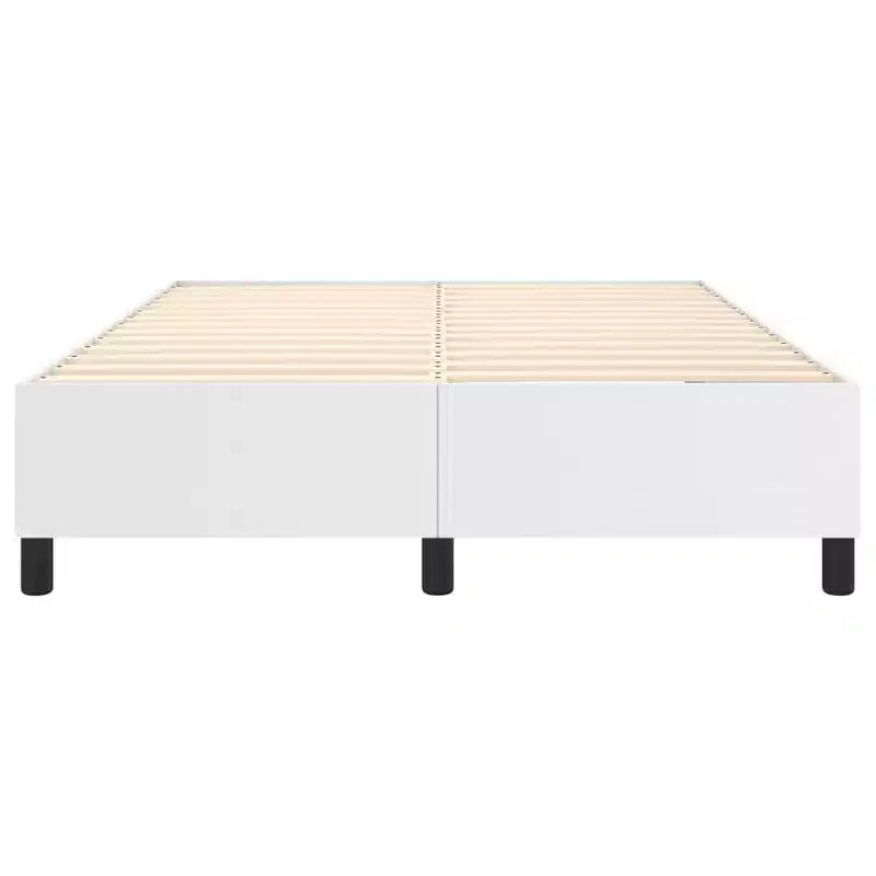 Struttura letto in similpelle bianca, compensato, legno ingegnerizzato Queen