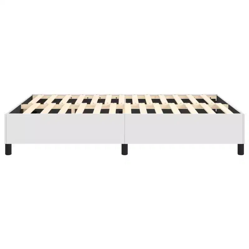 Struttura letto in similpelle bianca, compensato, legno ingegnerizzato Queen