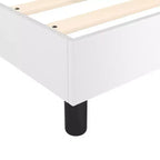 Struttura letto in similpelle bianca, compensato, legno ingegnerizzato Queen