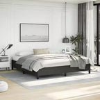 Bed Frame Black 75% polyvinyl chloride, 5% cotton, 20% polyester