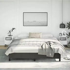 Struttura letto nera 75% polivinilcloruro, 5% cotone, 20% poliestere