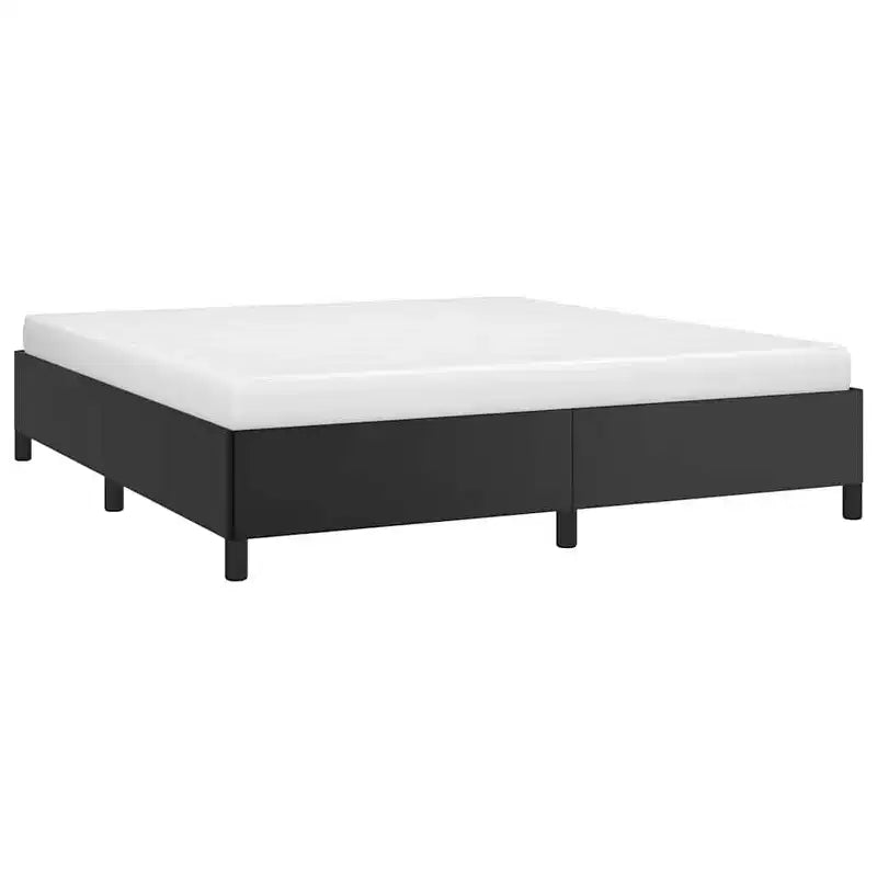 Struttura letto nera 75% polivinilcloruro, 5% cotone, 20% poliestere