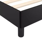 Struttura letto nera 75% polivinilcloruro, 5% cotone, 20% poliestere