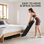 Soozier Walking Pad Treadmill, 0.66.2mph Foldable Under Desk Treadmill with Incline, Handle Bar, Wheels, LED Display and Remote Control