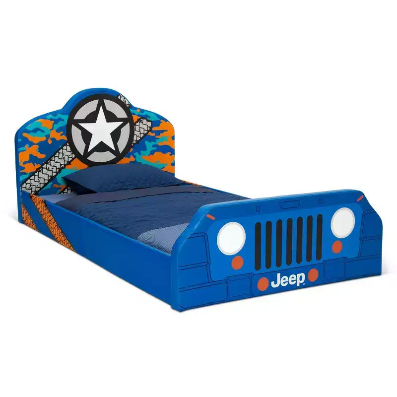 Delta Children Jeep Upholstered Bed - Thumbnail 5