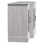 Galano 4-Door Accent Sideboard with Mirrored Cut-Out Doors 60.4 W  18.2 D  29.3 H