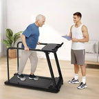 Redliro Walking Treadmill for Seniors, Compact Low-Impact Treadmill with Handles, Safe Home Walking Pad for Older Adults, 300 lbs