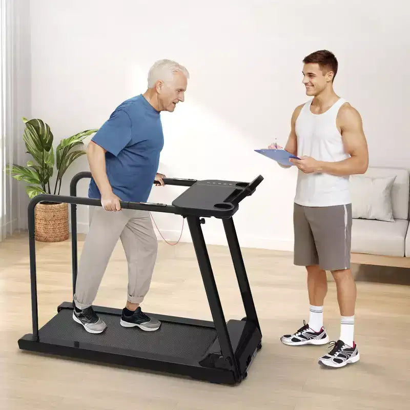 Redliro Walking Treadmill for Seniors, Compact Low-Impact Treadmill with Handles, Safe Home Walking Pad for Older Adults, 300 lbs