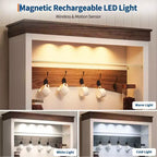 Mobile Bar con Luce a LED, Credenza da Cucina da 72 pollici con Armadietto per Bar Caffè Stile Fattoria, Mobile Contenitore a Buffet con Supporto per Microonde/Ripiano in Vetro/6 Ganci/3 Cassetti