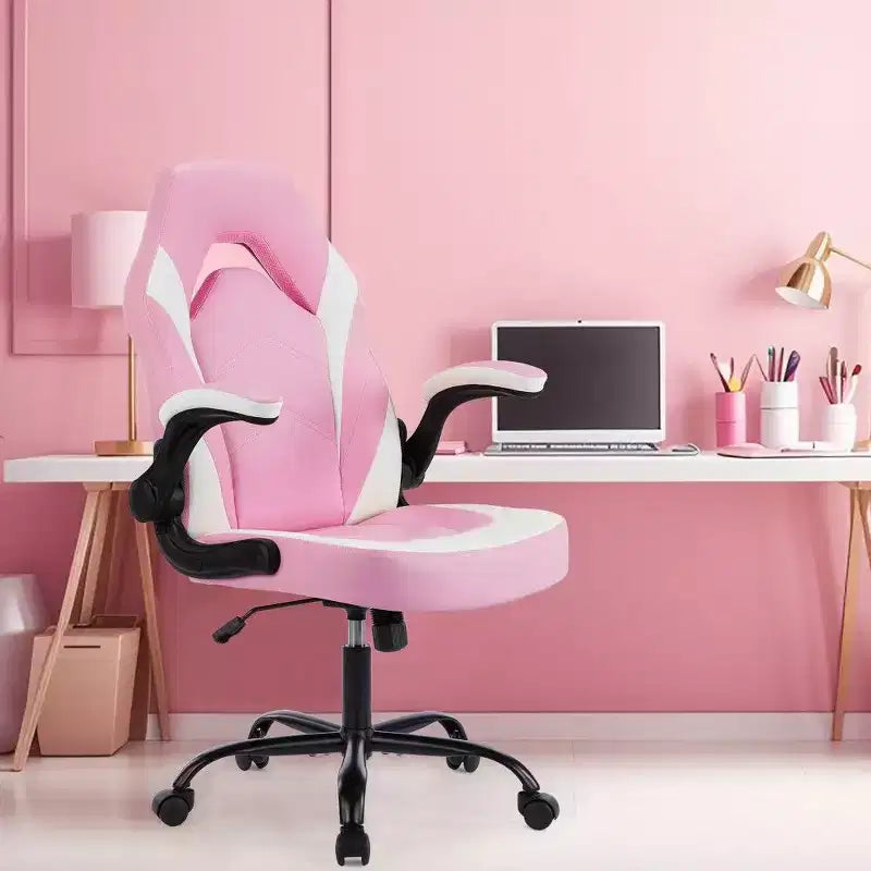 TUYOHW Sedia da Gaming Ergonomica, Sedia da Ufficio con Schienale a S, Modalità Dondolio e Altezza Regolabile, Schiuma ad Alta Resilienza