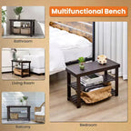 Bestier 3-Tier Bamboo Shoe Rack Bench, Compact Storage Organizer, 286lb Capacity, Suitable for Entryway Bedroom Living Room Balcony