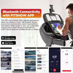 4.5HP Foldable Electric Treadmill Running Machine Exercise Home, Low Noise, 20% Auto Incline,300 Lb Capacity, Bluetooth