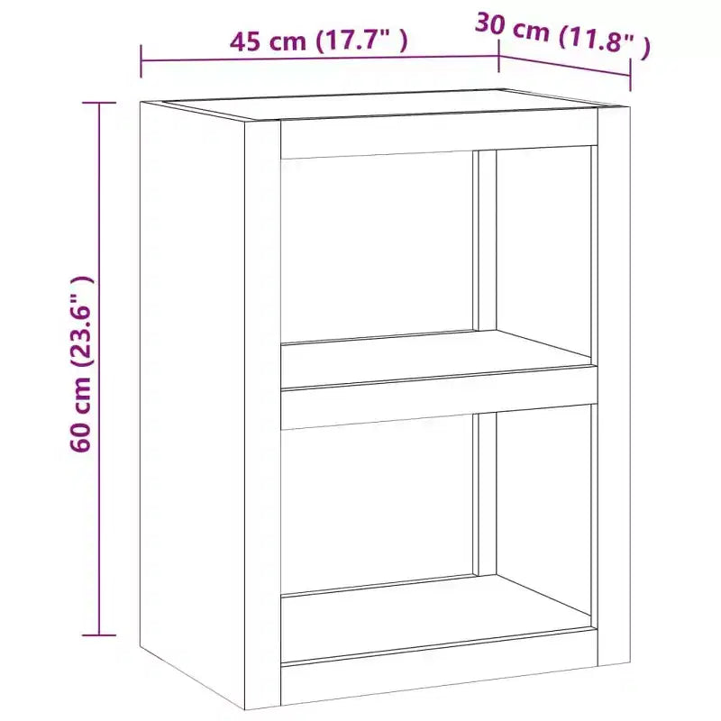 vidaXL Tavolino da caffè 45x30x60 cm Legno massello di teak