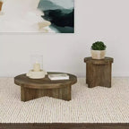Coaster,Kinkaid Round Solid Mango Wood Coffee Table
