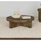 Coaster,Kinkaid Round Solid Mango Wood Coffee Table