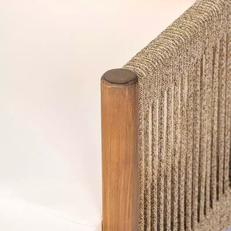 MAYEERTY Set di 2 Sedie a Sdraio Moderne da Esterno, Struttura in Legno Massiccio, Comodi Cuscini in Poliestere Resistenti alle Intemperie, per Patio Giardino Balcone