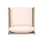 MAYEERTY Set di 2 Sedie a Sdraio Moderne da Esterno, Struttura in Legno Massiccio, Comodi Cuscini in Poliestere Resistenti alle Intemperie, per Patio Giardino Balcone