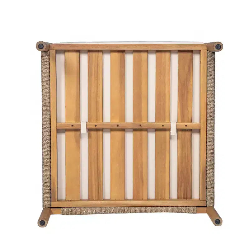 MAYEERTY Set di 2 Sedie a Sdraio Moderne da Esterno, Struttura in Legno Massiccio, Comodi Cuscini in Poliestere Resistenti alle Intemperie, per Patio Giardino Balcone