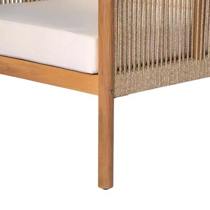 MAYEERTY Set di 2 Sedie a Sdraio Moderne da Esterno, Struttura in Legno Massiccio, Comodi Cuscini in Poliestere Resistenti alle Intemperie, per Patio Giardino Balcone