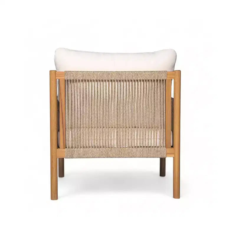 MAYEERTY Set di 2 Sedie a Sdraio Moderne da Esterno, Struttura in Legno Massiccio, Comodi Cuscini in Poliestere Resistenti alle Intemperie, per Patio Giardino Balcone