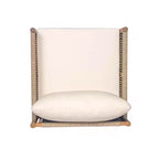 MAYEERTY Set di 2 Sedie a Sdraio Moderne da Esterno, Struttura in Legno Massiccio, Comodi Cuscini in Poliestere Resistenti alle Intemperie, per Patio Giardino Balcone