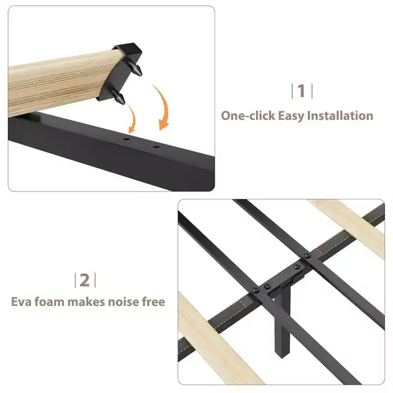 Teddy Fleece Bed Frame, Cloud Cream Bed Frame with 2 Storage Drawer and Adjustable Headboard, Soft Teddy Fabric, No Box Spring Required, Easy Assembly