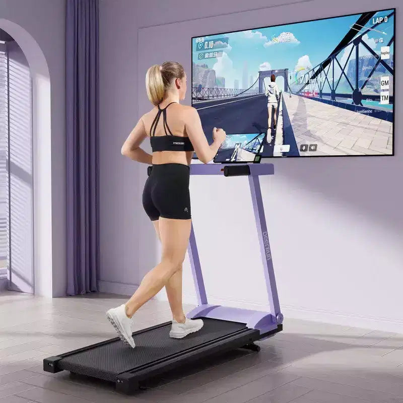 DeerRun All-New 2026 A1 Pro Move Smart Foldable Treadmill with 6% Incline 350lbs, 10mph