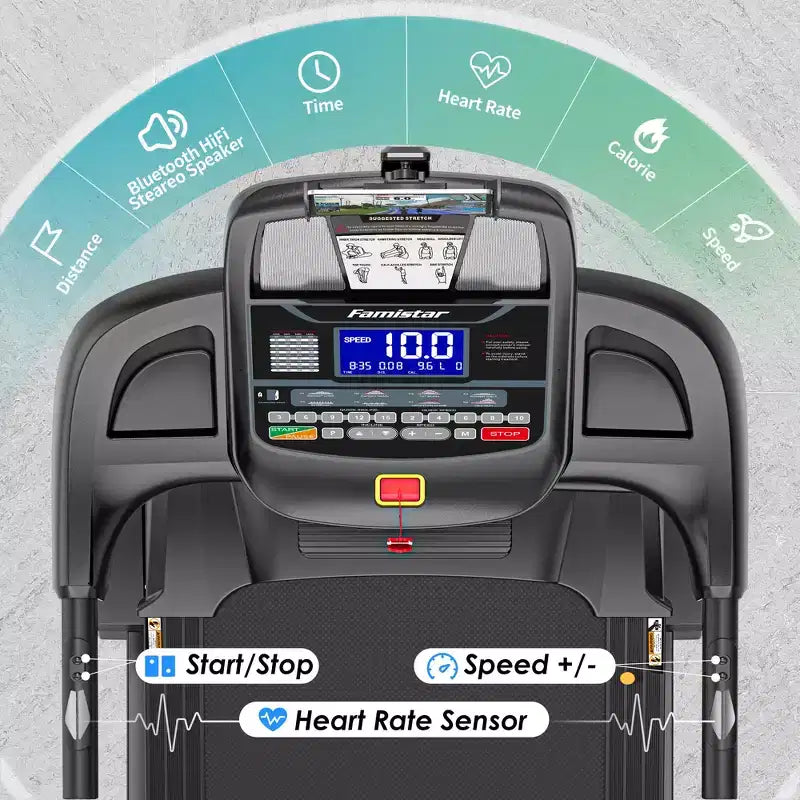 Tapis Roulant Pieghevole 3-in-1 per Casa 19 km/h, Tapis Roulant da Corsa da 4,8 HP con Inclinazione Automatica del 20%, Capacità 180 kg, 71 Programmi, Pedana Larga 45 cm, Supporto per Ginocchia