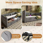 Okak Twin Size Modern Bed Frame Sofa Bed with USB & Hidden Storage,Upholstered Tufted Daybed for Bedroom,Kids Room,Study