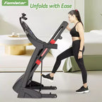 Tapis roulant con capacità di 136 kg in liquidazione, tapis roulant elettrico pieghevole da 4,5 HP in offerta con inclinazione per corsa e camminata in casa