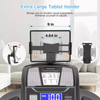 Tapis roulant con capacità di 136 kg in liquidazione, tapis roulant elettrico pieghevole da 4,5 HP in offerta con inclinazione per corsa e camminata in casa
