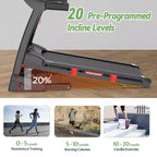 Tapis roulant con capacità di 136 kg in liquidazione, tapis roulant elettrico pieghevole da 4,5 HP in offerta con inclinazione per corsa e camminata in casa