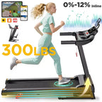 Treadmills Clearance, Treadmill on Sale with 12-Level Adjustable Incline, 7.5MPH Max Speed, Foldable Treadmill, Running & Walking Machine
