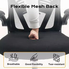 Ergonomic Office Chair, High Back Computer Desk Chair with Adjustable Height & Flip-up Armrests, Mesh Comfortable Gaming Chair for Home Office