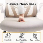 Ergonomic Office Chair, High Back Computer Desk Chair with Adjustable Height & Flip-up Armrests, Mesh Comfortable Gaming Chair for Home Office