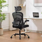 Ergonomic Office Chair, High Back Computer Desk Chair with Adjustable Height & Flip-up Armrests, Mesh Comfortable Gaming Chair for Home Office