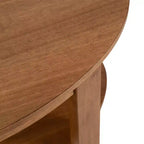 Kate and Laurel Foxford Oval Wood Coffee Table, 38x24x18, Natural