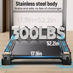 Tapis roulant pieghevole da 4.8HP con inclinazione automatica del 20%, capacità di 136 kg, velocità di 19 km/h, tapis roulant per palestra domestica con motore potente e design salvaspazio