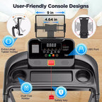 2.75HP Folding Treadmill w/ 300lb Capacity & Incline, 71Programs, Smart APP, HiFi Stereo Speakers, 7.5MPH Portable Treadmill for Home Jogging Walking