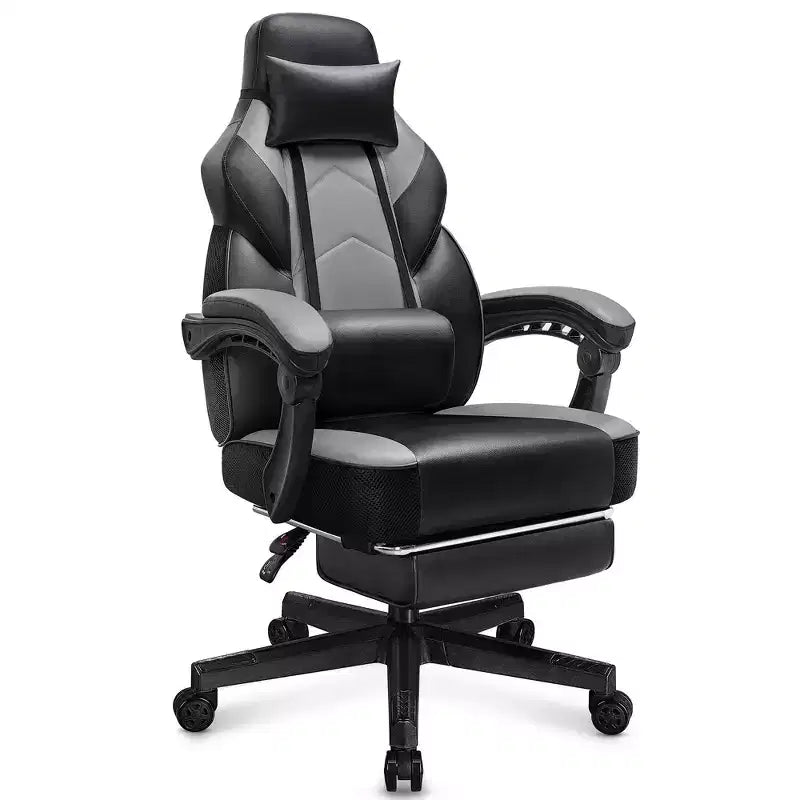 Celebalcony Gaming Chairs for Adults with Footrest, High Back, with Massage Lumbar Support, 360 Swivel Height Adjustable Computer Chairs