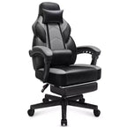Celebalcony Gaming Chairs for Adults with Footrest, High Back, with Massage Lumbar Support, 360 Swivel Height Adjustable Computer Chairs