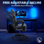 Celebalcony Gaming Chairs for Adults with Footrest, High Back, with Massage Lumbar Support, 360 Swivel Height Adjustable Computer Chairs