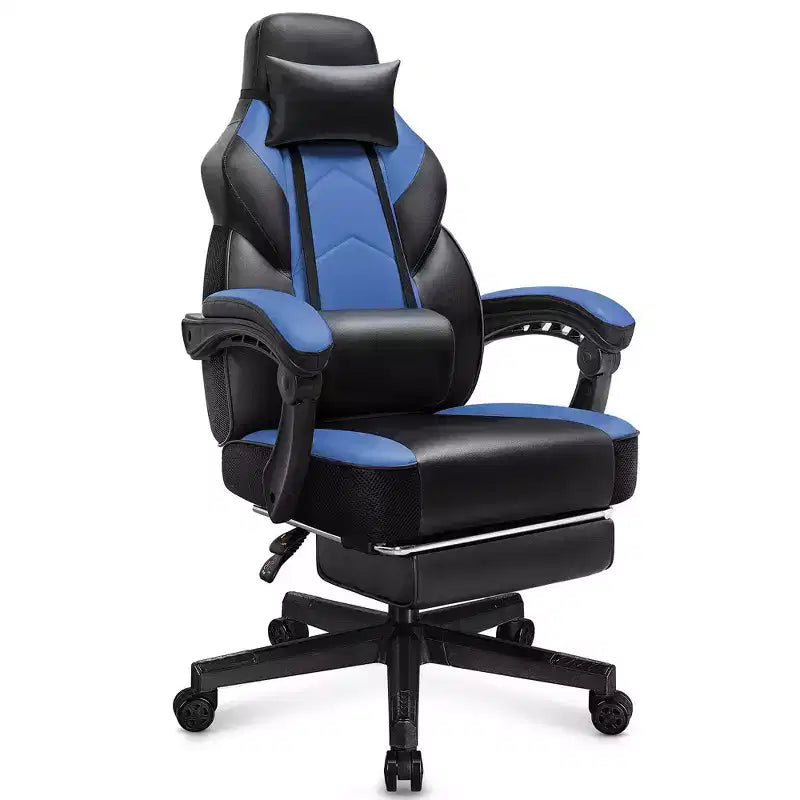 Celebalcony Gaming Chairs for Adults with Footrest, High Back, with Massage Lumbar Support, 360 Swivel Height Adjustable Computer Chairs