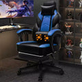 Celebalcony Gaming Chairs for Adults with Footrest, High Back, with Massage Lumbar Support, 360 Swivel Height Adjustable Computer Chairs