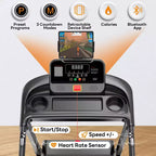 Tapis Roulant da 3,25 HP in Offerta per la Casa, Tapis Roulant Elettrico con Capacità di 136 kg, Tapis Roulant Pieghevole con Inclinazione, Macchina da Corsa con 64 Programmi Preimpostati